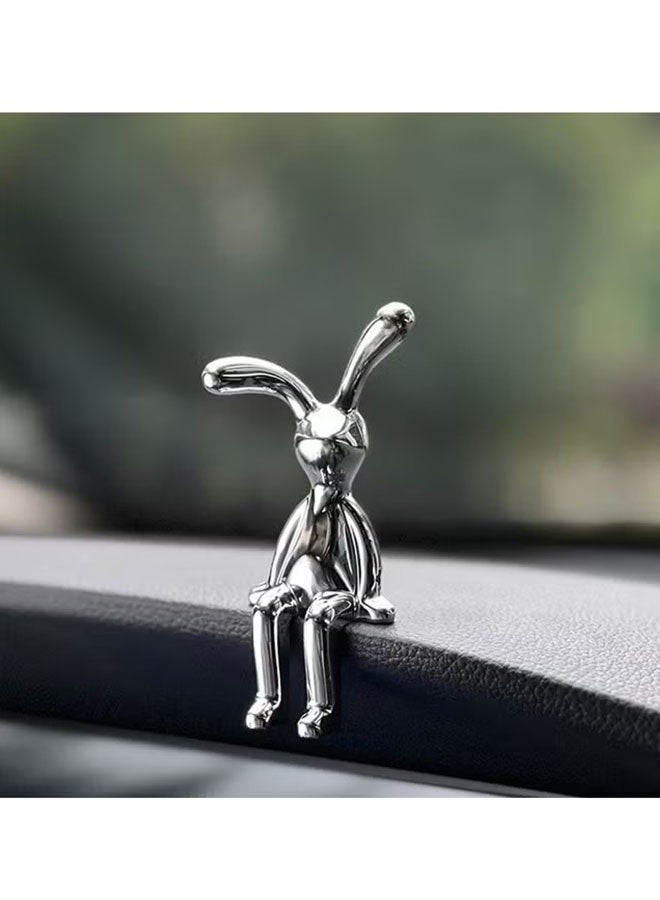 ZVEV Set of 2 Rabbit Car Ornaments Light Luxury Ornaments Cute Car Interiors Car Decorations Creative Car Centre Console Jewelry - Image 4