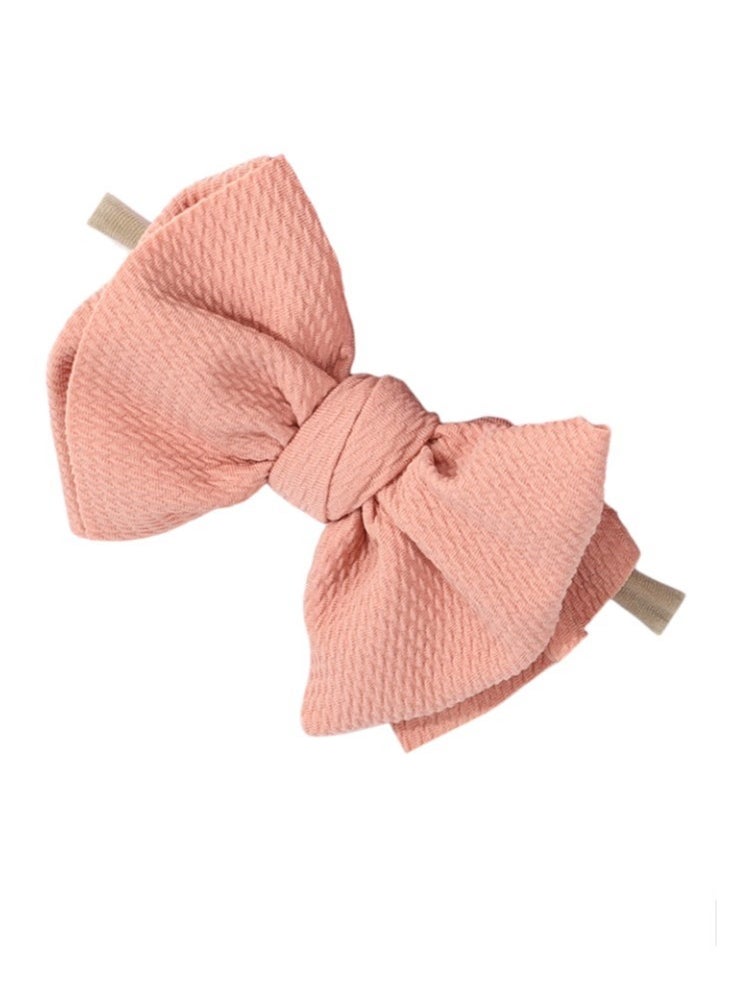 Bambimici Bambimici - Dana Assorted Ribbon Bow Headband for Babies - Orange, Pomelo Pink, Cream  - Image 2
