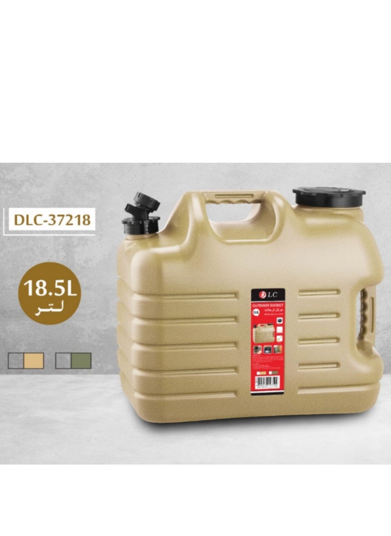DLC 18.5L Portable Water Storage Container outdoor jerrican  With Spare Lid Camping Water Tank  - Image 1