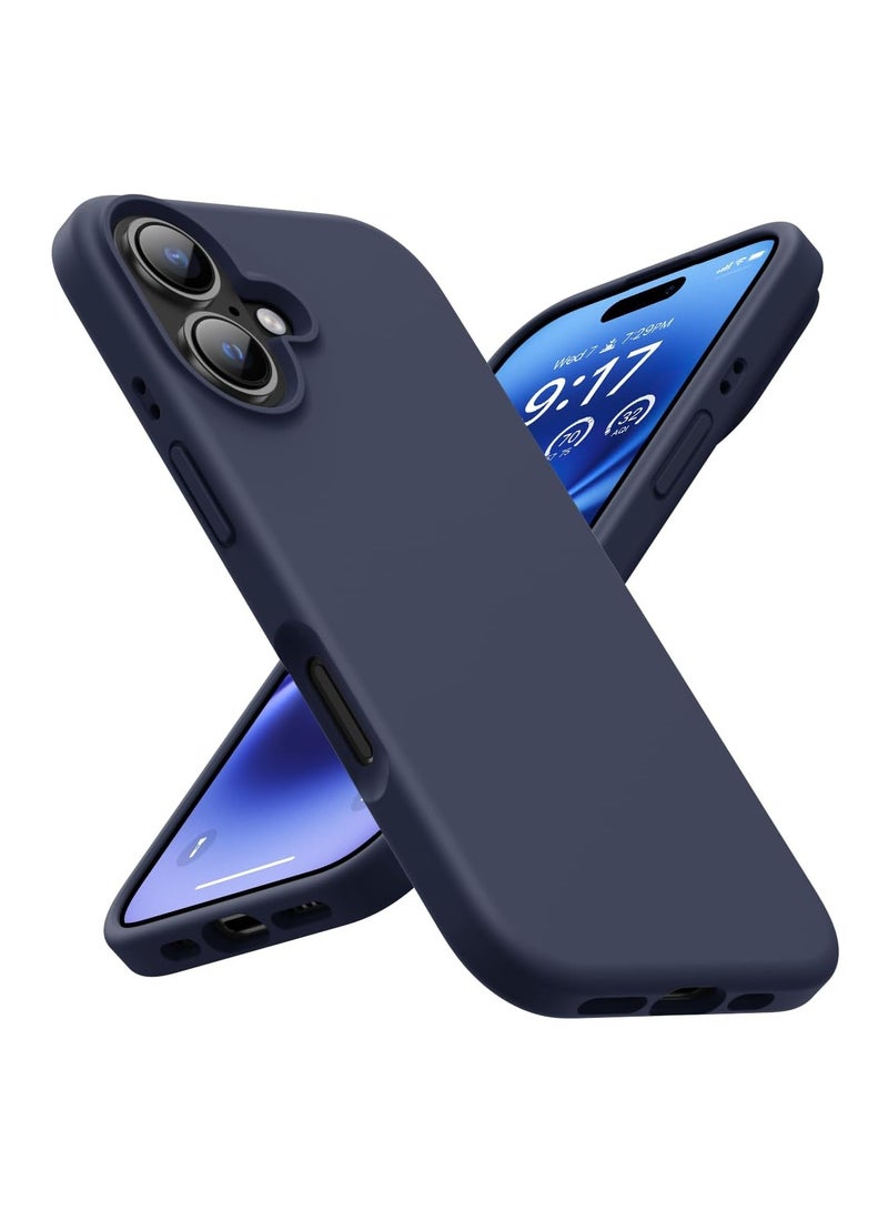 DUSALA iPhone 16 Case, Liquid Silicone Phone Case for iPhone 16 6.1 Inch, Colorful Silky-Soft Protective Cover (Blue) - Image 1