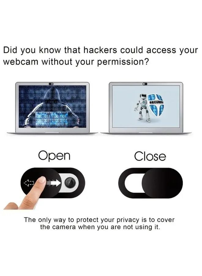 3 قطع غطاء كاميرا ويب فائق الرقة مزود بمنزلق مقاوم للاختراق لحماية الخصوصية مع ظهر لاصق - Image 2