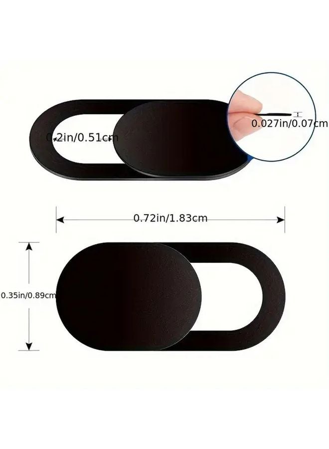 3 قطع غطاء كاميرا ويب فائق الرقة مزود بمنزلق مقاوم للاختراق لحماية الخصوصية مع ظهر لاصق - Image 3