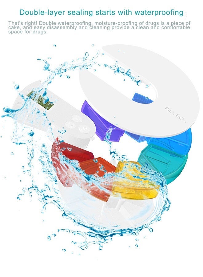 3Pcs Compact and Durable Anti-Moisture Three-Compartment Pill Box - Waterproof Seal, Eco-Friendly ABS Material, Large Capacity, Ideal for Travel, Daily Use, Medication Storage, and Easy Carry - Image 3