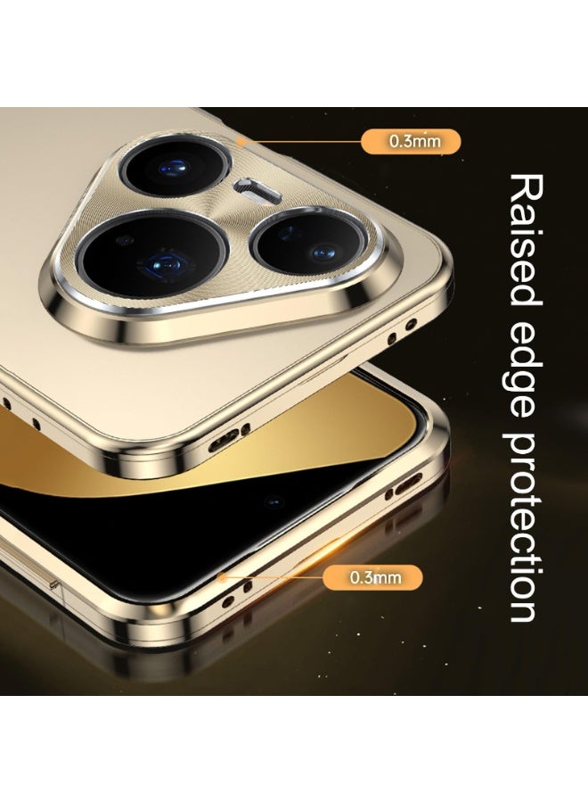 general Metal Frame Case Compatible with Huawei Pura 80 Ultra, Camera Protection Thin Shockproof Scratch-resistant Cover Magnetic Installation Housing - Image 3