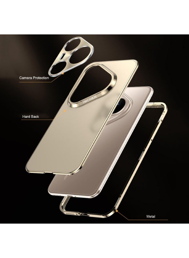 general Metal Frame Case Compatible with Huawei Pura 80 Ultra, Camera Protection Thin Shockproof Scratch-resistant Cover Magnetic Installation Housing - Image 4
