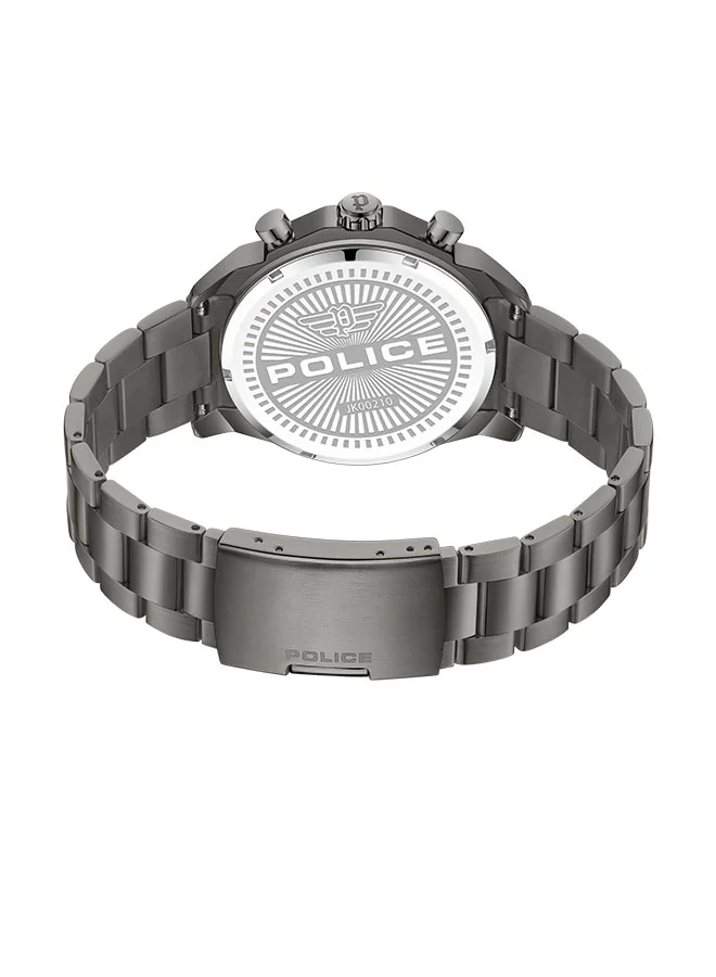 POLICE Rangy Gents Chronograph Watch With Black Dial & Grey Bracelet -PEWJK0021003