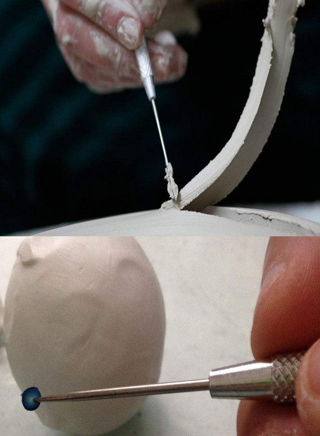 PZRT Clay Needle Tool, Ceramic Detail Tool, Ribbon Pro Pin Needle Detail Tool Clay Modeling Sculpture Playdough Tool - Image 4