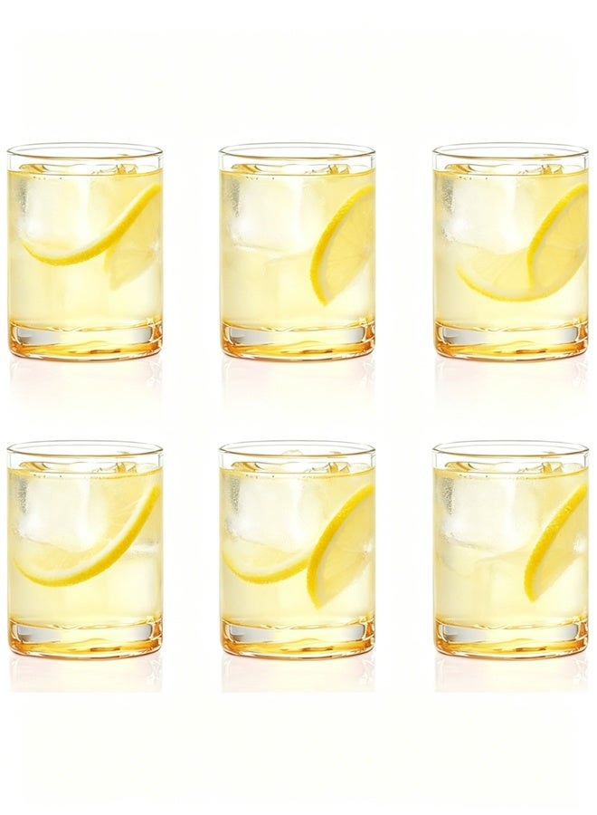 أكواب الشرب ، 10 أوقية ، مجموعة من 6 ، BPA الحرة ، أكواب المياه لـ 6 ، زجاج بوروسيليكات خفيف الوزن واضح ودائم ، مقاوم للرائحة ، غسالة صحون آمنة ، أكواب العصير 6.5 سم * 8 سم - Image 2