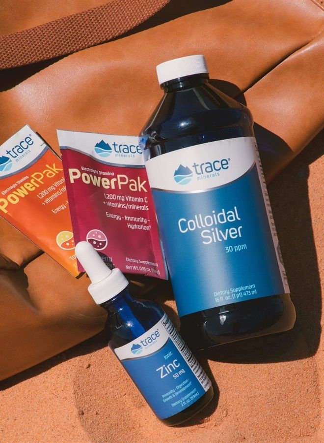 Trace Minerals Power Pak Electrolyte Powder Packets | 1200 mg Vitamin C, Zinc, Magnesium | Boost Hydration, Immunity, Energy, Muscle Stamina | Tangerine | 30 Packets - Image 2