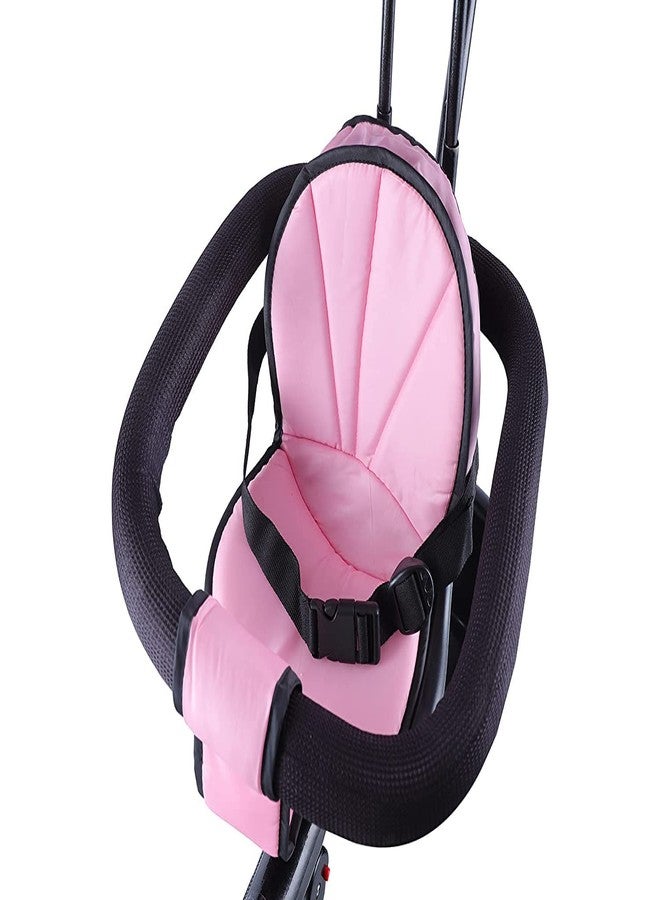 JoyRide Stroller Tricycle| Baby Trike|Tricycle with Canopy and Parental Adjust Push Handle for Kids|Boys|Girls Age Group 1.5 to 5 Years (Pink) - Image 4