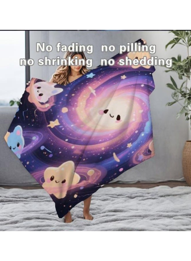 عام بطانية رقيقة من الفانيلا الكرتونية للأطفال والرضع (دافئة ومريحة، ومناسبة للنوم والألعاب) 70 سم * 100 سم - Image 4