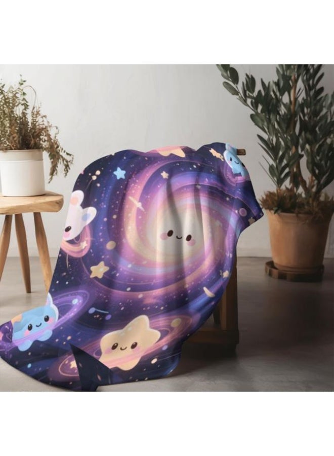 عام بطانية رقيقة من الفانيلا الكرتونية للأطفال والرضع (دافئة ومريحة، ومناسبة للنوم والألعاب) 70 سم * 100 سم - Image 5