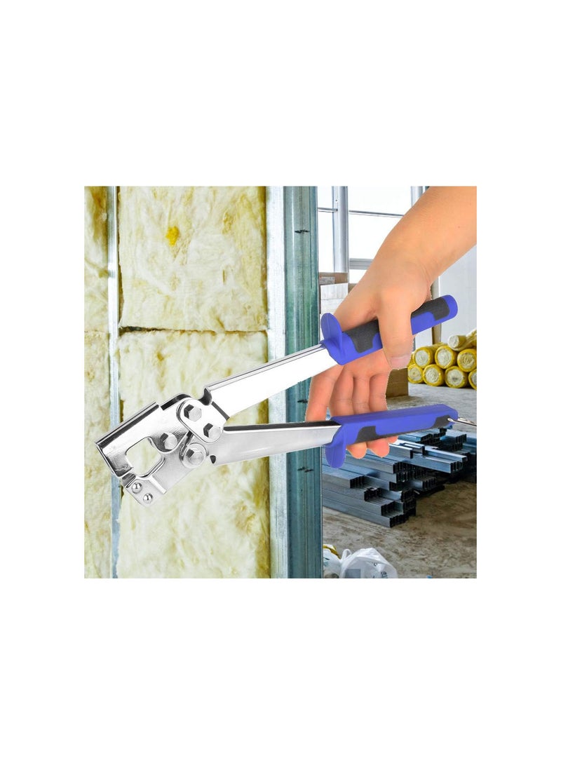 GGOOT Stud Crimper, Professional Keel Stud Joiner Crimper Portable Handle Punch Pliers Steel Drywall Hand Tool - Image 2