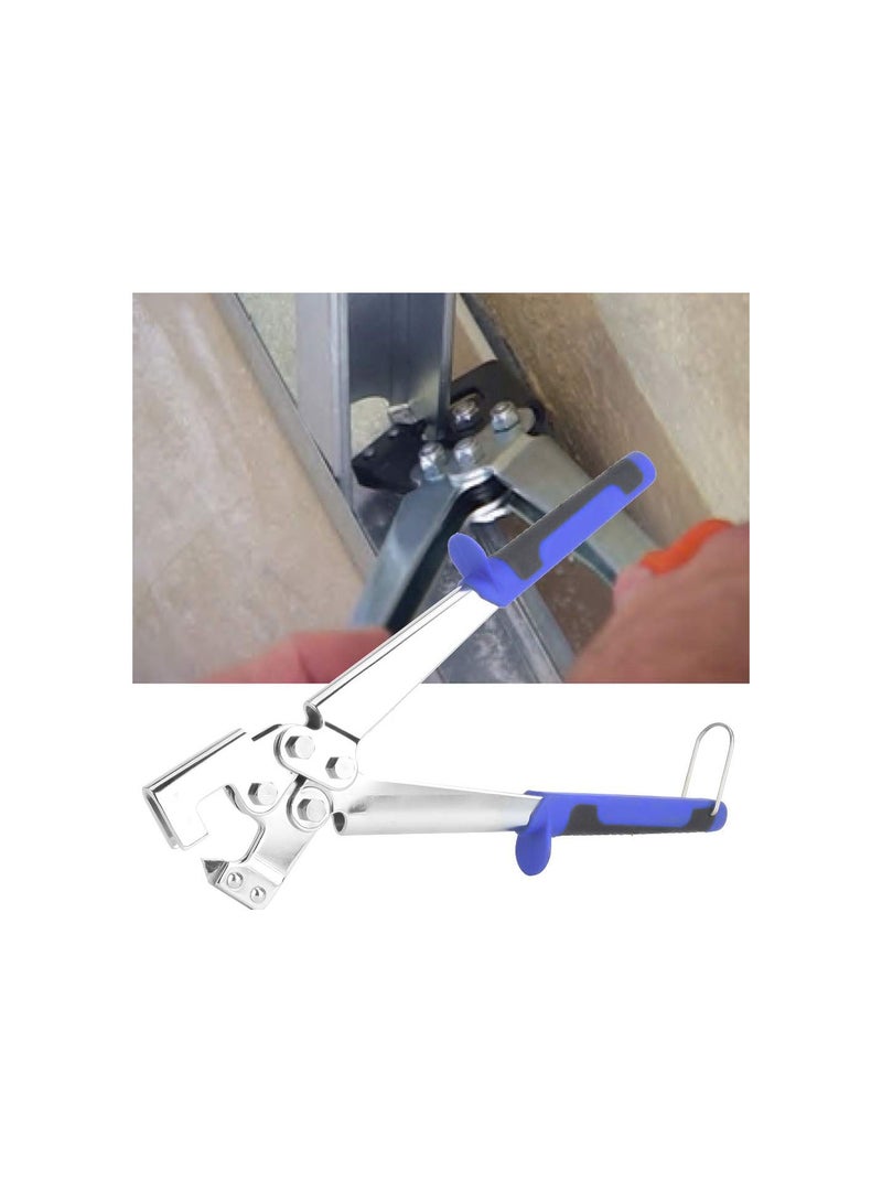 GGOOT Stud Crimper, Professional Keel Stud Joiner Crimper Portable Handle Punch Pliers Steel Drywall Hand Tool - Image 3