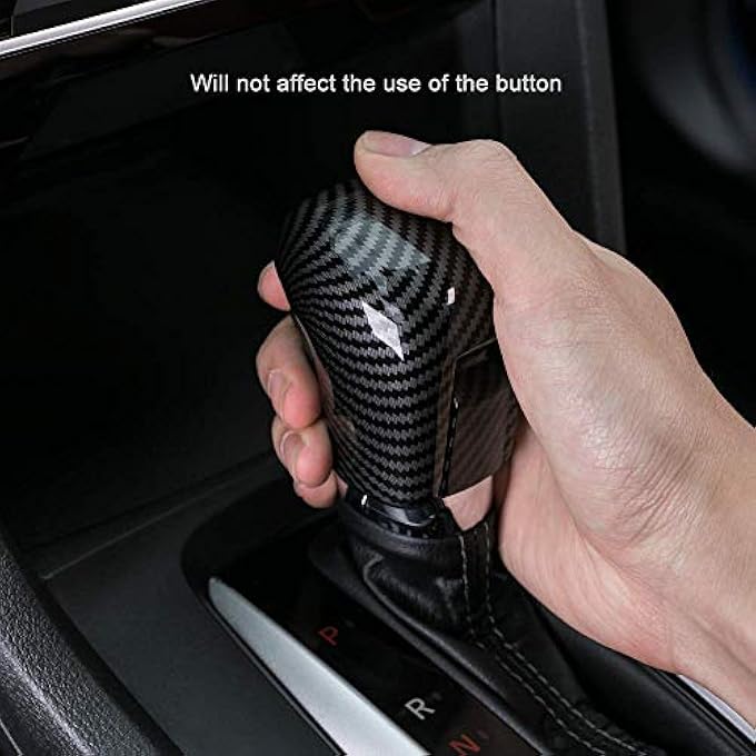 ريحني غطاء مقبض ناقل الحركة الكربوني للجيل العاشر من سيفيك من ألياف الكربون داخلي سيك، ترتر ذراع ناقل حركة أوتوماتيكي لزينة سيارات هوندا لسيارات سيفيك 20212020 20192018 20172016 - Image 3