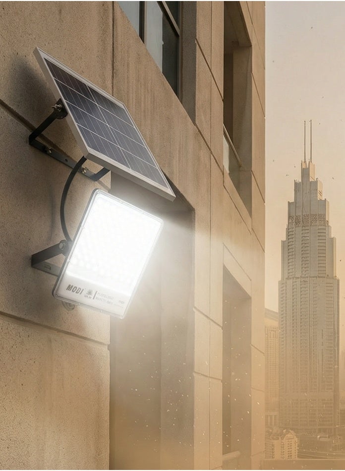 مودي كشاف إضاءة LED يعمل بالطاقة الشمسية بقدرة 400 واط - مصباح أمان خارجي عالي الأداء مع 3 ألوان CCT وجهاز تحكم عن بعد - Image 3