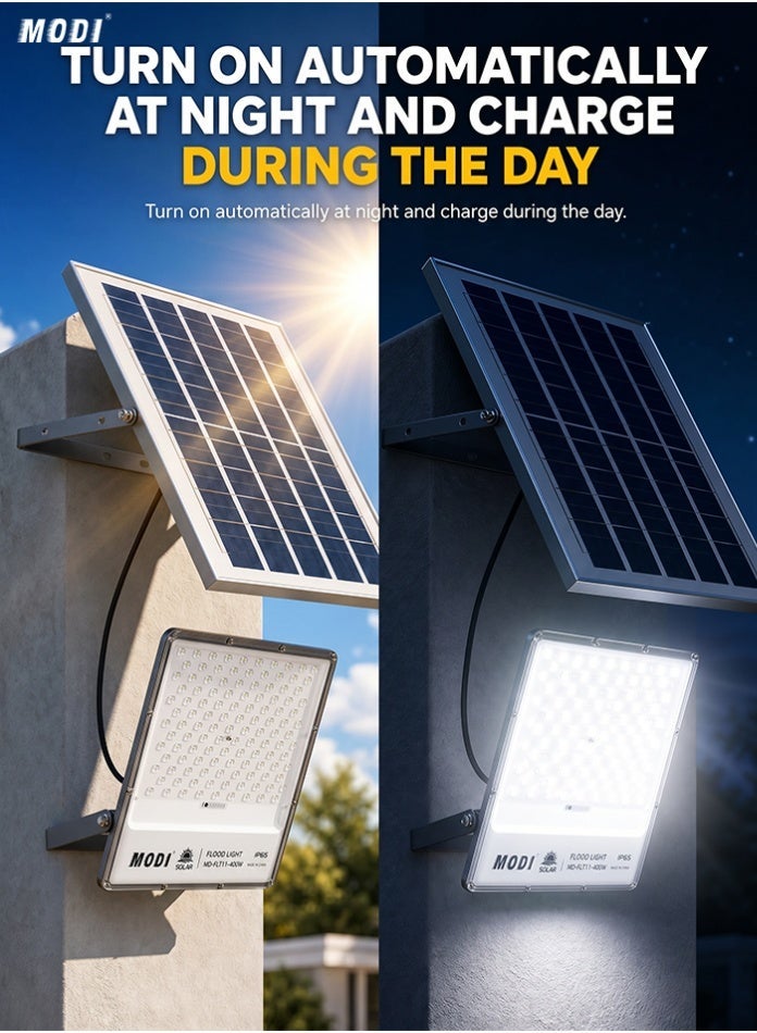MODI 400W Solar LED Flood Light – High-Performance Outdoor Security Lamp with 3-Color CCT & Remote Control - Image 5