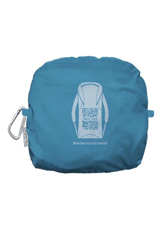 ChicoBag Travel Pack rePETe + Refine | Eco-friendly Lightweight and Packable Travel Backpack (Sapphire) - Image 3
