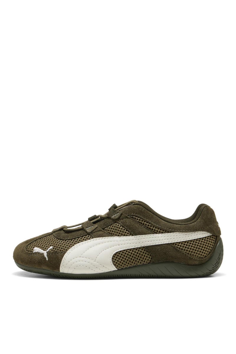 PUMA Women's Speedcat GO WNS Breathable Mesh Lightweight Low-Top Sneakers - Olive green - Image 1