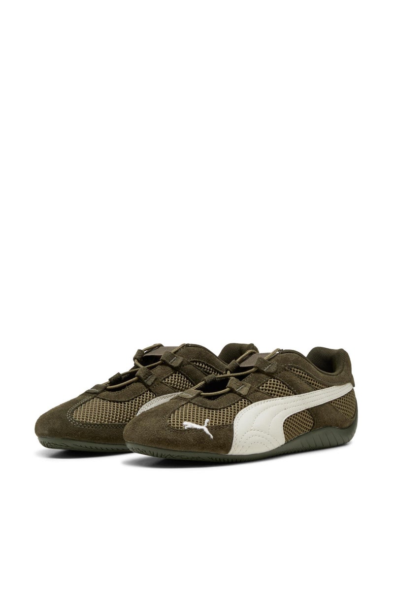 PUMA Women's Speedcat GO WNS Breathable Mesh Lightweight Low-Top Sneakers - Olive green - Image 3