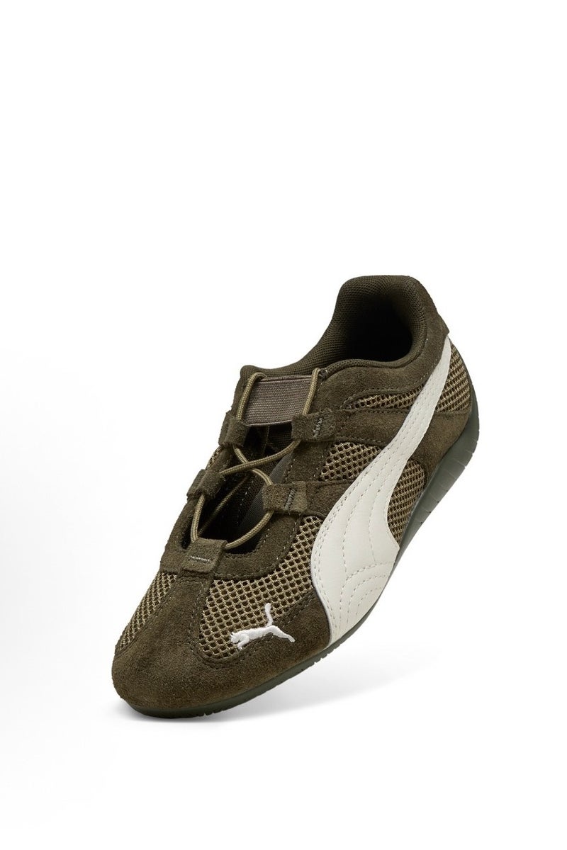 PUMA Women's Speedcat GO WNS Breathable Mesh Lightweight Low-Top Sneakers - Olive green - Image 4