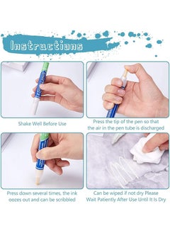 erorex White Tile Paint Marker Waterproof Grout Paint Pen Tile Grout Colorant And Sealer Pen For Bathrooms Kitchen Porch Patio Repair Refresh 8 Pcs White Wide 4.5Mm Tip  - Image 3