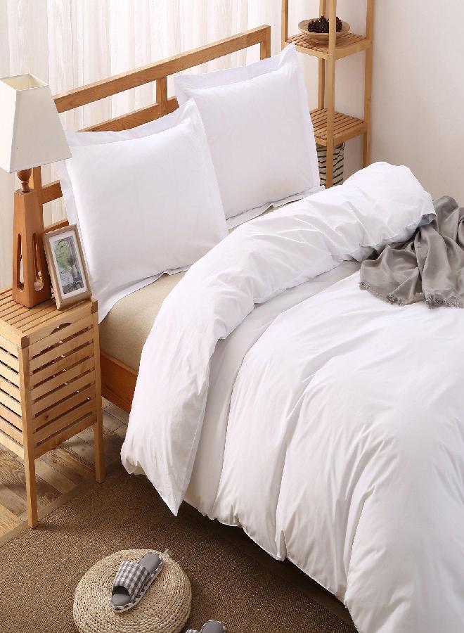 Colourful Snail 100-Percent Cotton Duvet Cover Set, Hidden Zipper Closure, Ultra Soft, Durable and Fade Resistant, Queen/Full, White (Comforter Not Included) - Image 3