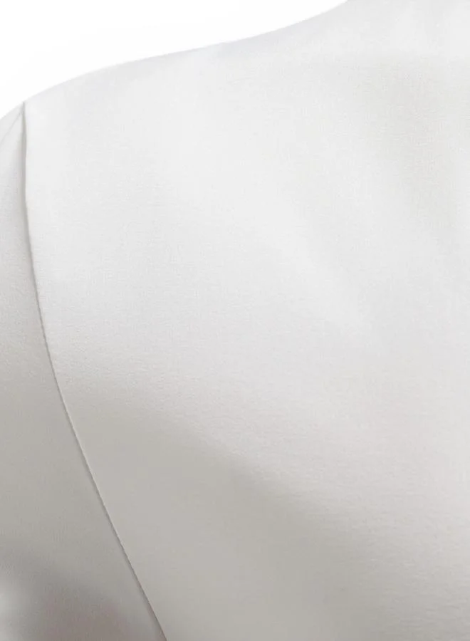 تايك تو قميص سادة بأكمام قصيرة وأزرار أمامية