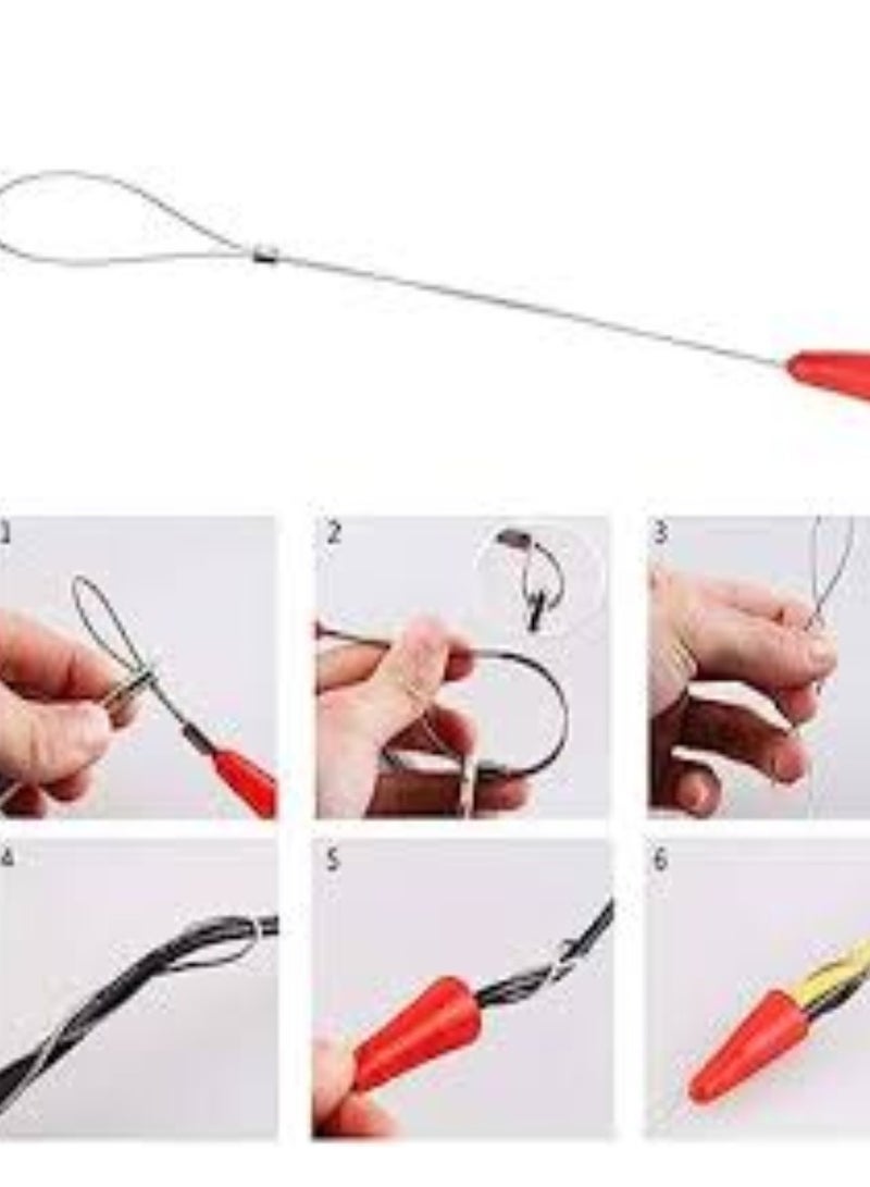 KNP Nylon Cable Puller 25 METER is a versatile tool designed for smoothly pulling cables through conduits or tight spaces.