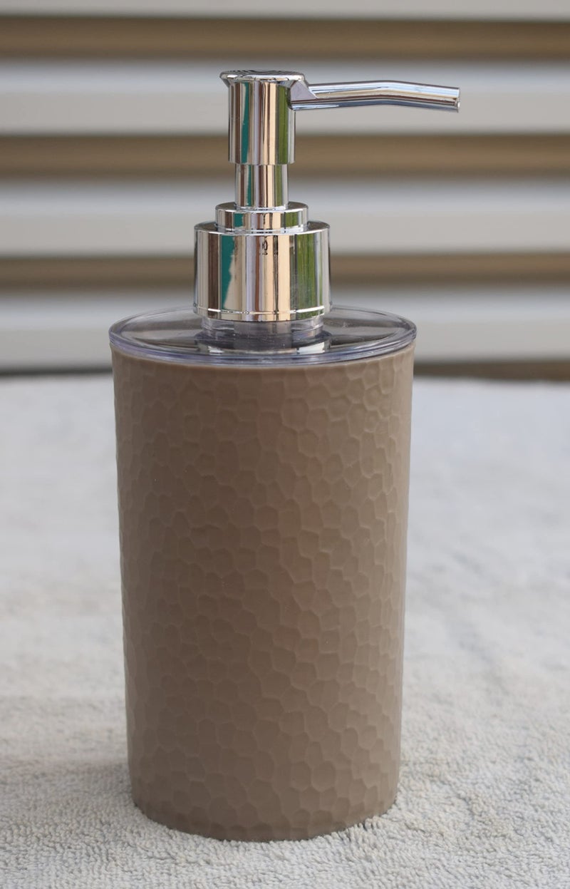 EMOH ROCED Refillable Handwash Dispenser Bottle | Unbreakable Liquid Soap/Shampoo/Hand wash/Liquid Soap Dispenser Bottle for Bathroom, Wash-Basin and Kitchen (Pack of 2, White Brown) Plastic - Image 5