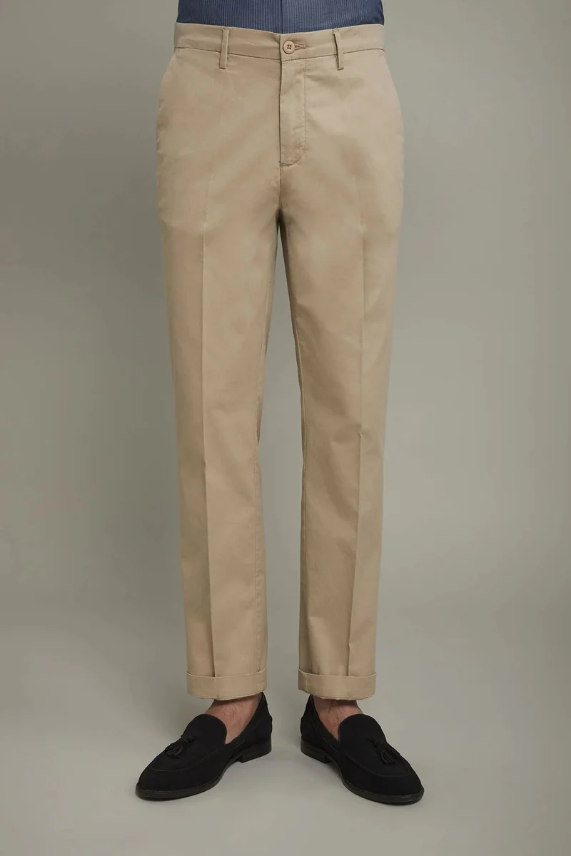 Doppelganger Beige Classic men's trousers cotton cannete - Beige for Men | Best Price UAE