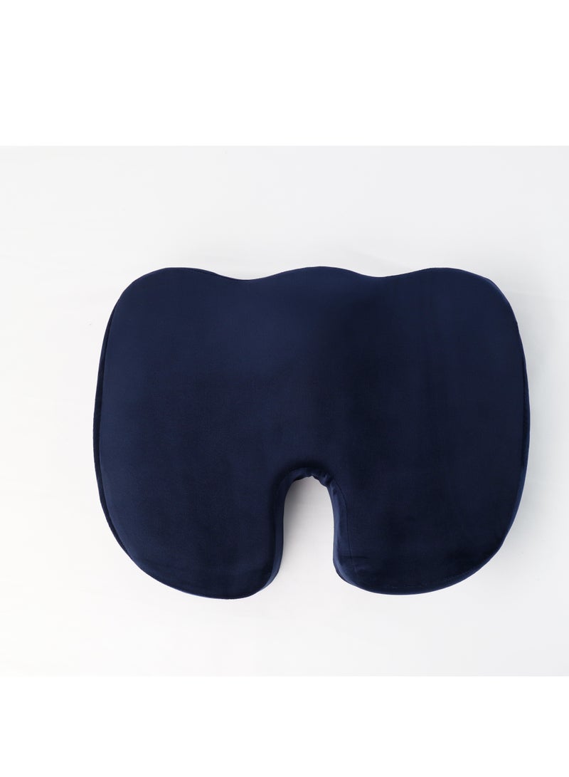 ماكس كمفورت مقعد طبي مريح من الميموري الامريكي علي شكل حرف U للوقايه من الآم الناسور وتخفيف كتله وزن الجسم علي منطقه الحوض , لون كحلي - Image 2