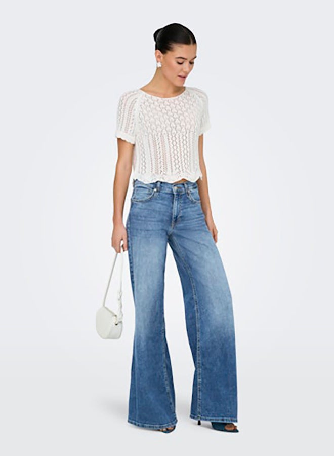 ONLY ONLY Womens California Midwaist Denim Flare Jeans  - Image 2