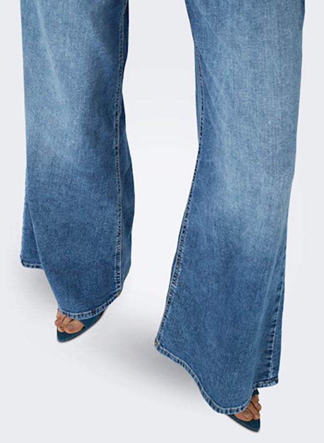 ONLY ONLY Womens California Midwaist Denim Flare Jeans  - Image 5