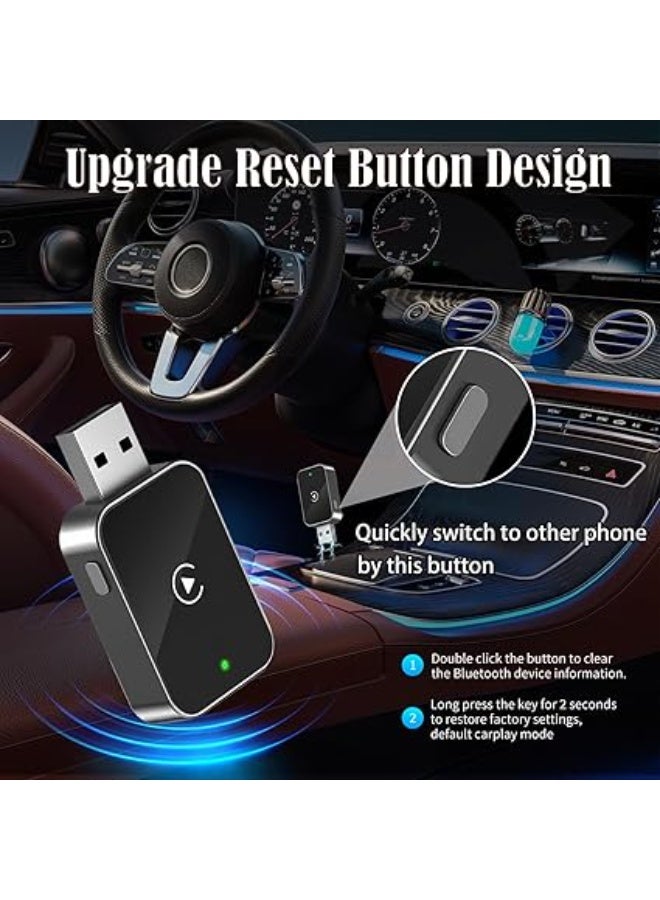 محول CarPlay لاسلكي – يحوّل CarPlay السلكي إلى لاسلكي لهواتف iPhone، سيارات من 2016+، تصميم صغير وسهل الاستخدام - Image 4