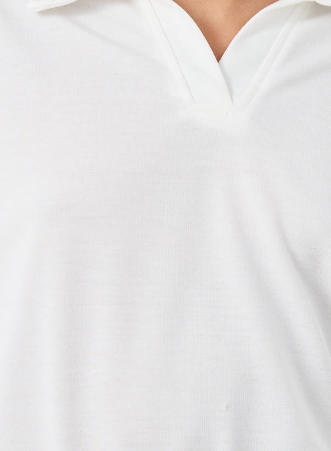 ستايلي طقم من جوغر وبلوزة سادة - Image 3