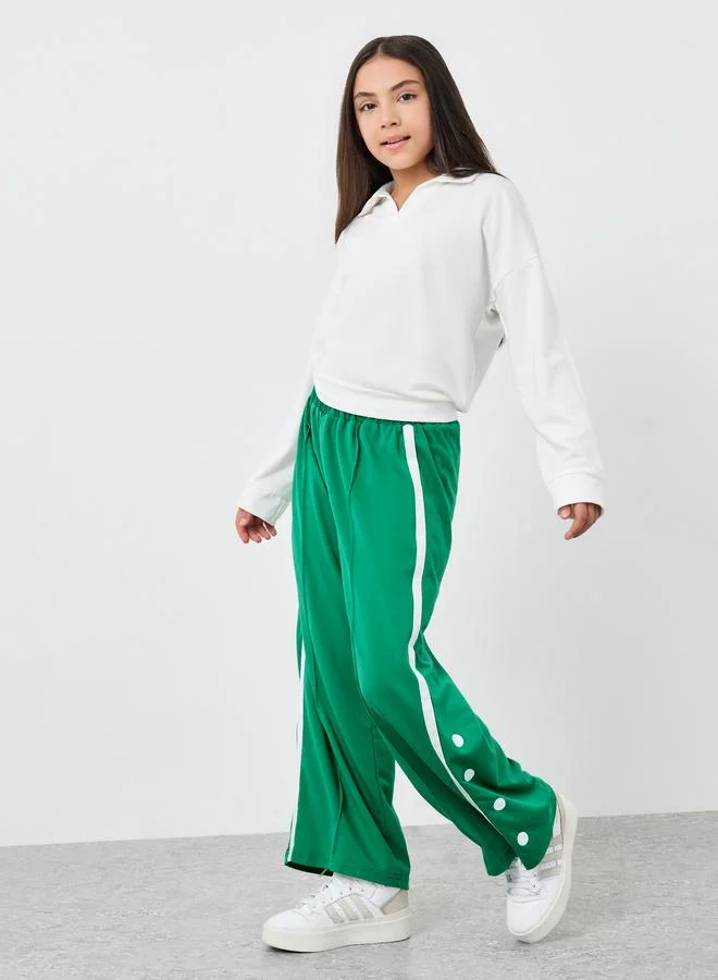 Styli Styli Teen Solid Collared Top and Joggers Set