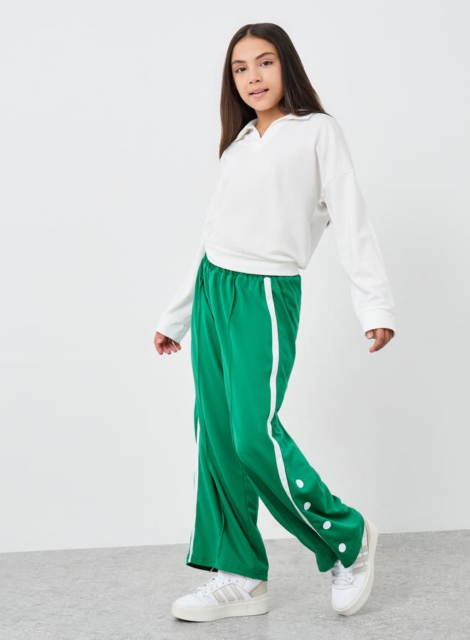 ستايلي طقم من جوغر وبلوزة سادة - Image 1