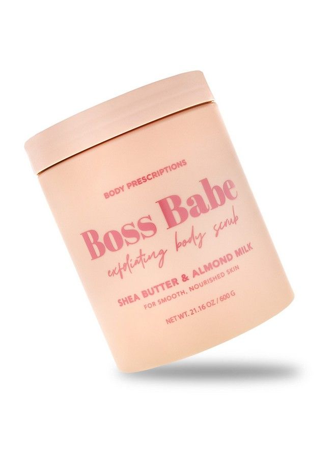 Body Prescriptions Pink “Boss Babe” Body Scrub Exfoliating Body Wash for Nourished and Ultra Smooth Skin Cleanser Infused with Shea Butter and Almond Milk - Image 2
