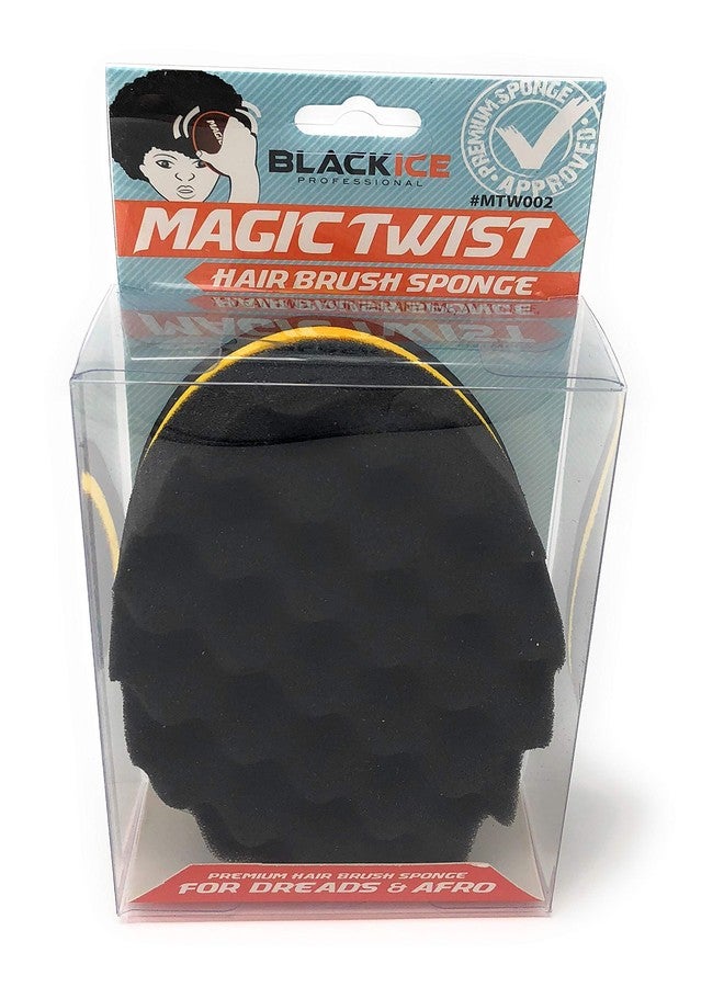 Black Ice Magic Twist hair brush sponge MTW002 - Image 1
