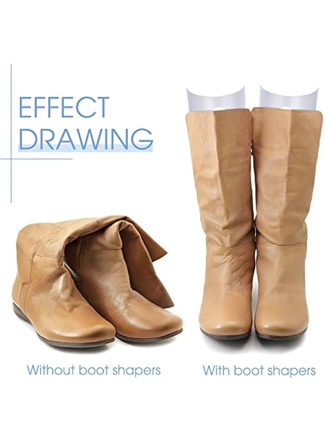 8 Packs Boot Shaper Shape Inserts Tall Boot Support for Women and Men