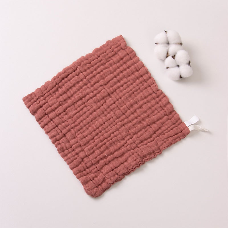 Pure Cotton Baby Towel – Six-Layer Gauze Spit-Up Towel for Newborns - Image 1