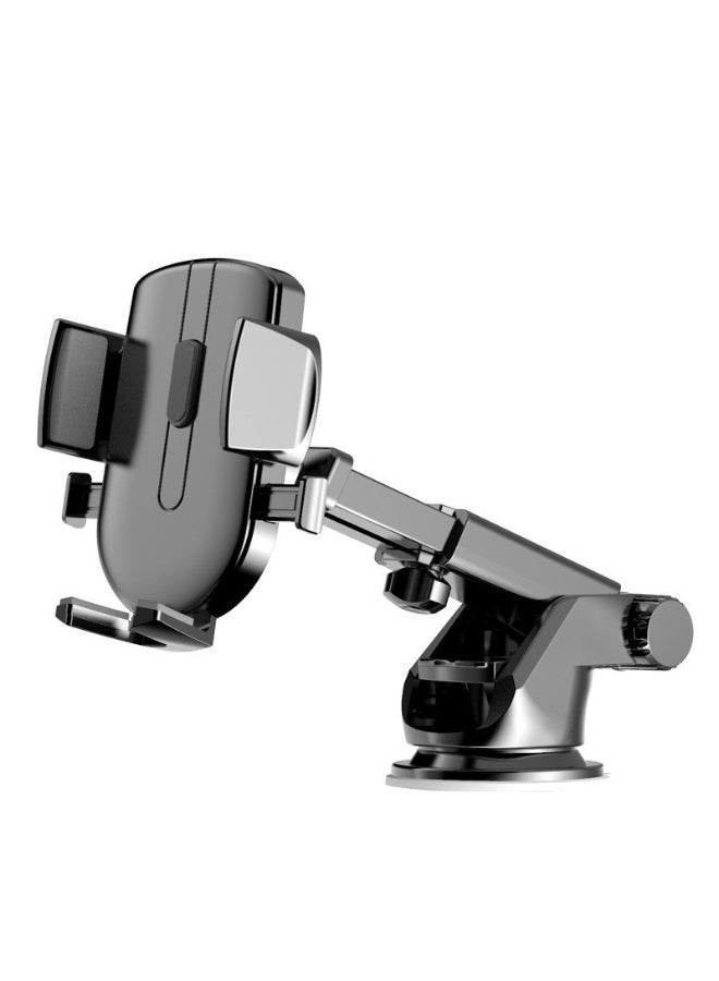 Free Rotation Car Phone Mount, Telescopic Arm Strong Suction Cup Car Holder, Hands-Free GPS Mount Compatible with phones iPhone 16/15/14 series, Samsung S24, S23, Xiaomi, etc, Black - Image 1