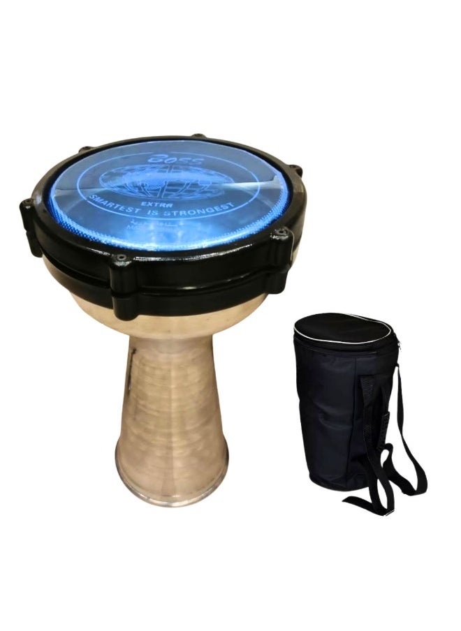 Al-Karz Music Professional Syrian Mrawas Drum with Padded Carry Bag 