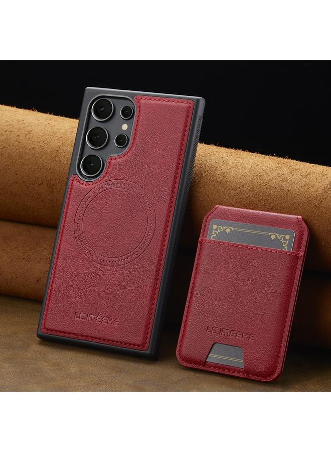 LC.IMEEKE Case For Samsung Galaxy S23 Ultra 5G L3 Series Detachable RFID Card Bag Magsafe Phone Case - Image 2