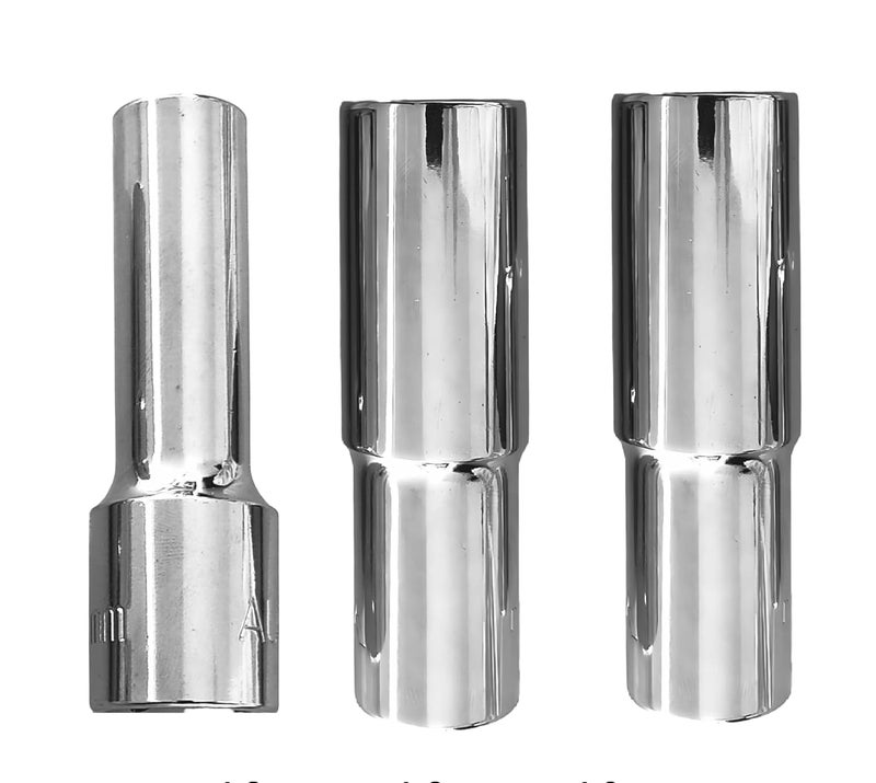 4 NEX 12mm + 16mm + 19mm, 1/2" Drive Hex Long Chrome Vanadium Steel, Anti Rust, Heavy Duty Socket - Image 1