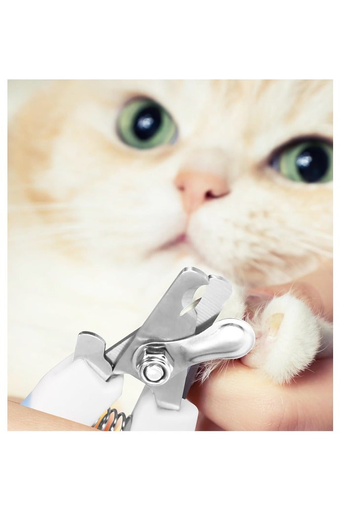 Pet Nail Clippers, Suitable for Both Cats and Dogs, A Half Moon Shaped Alloy Blade and A Rubber Material Handle with A File. - Image 4