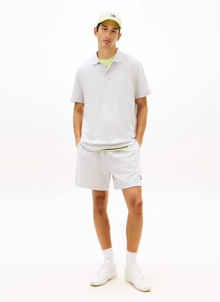 TOMMY JEANS  Tommy Badge Regular Fit Waffle Knit Polo Shirt for Men | Best Price UAE