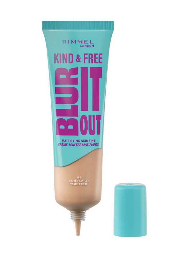 RIMMEL LONDON كند آند فري بلور إت آوت تينت ماتي - 163 - فانيلا ذهبية، 30 مل - Image 1