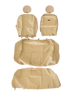 Al Khateeb Universal Car Seat Cover Pu Leather, Non Woven Metal Frame Bag 